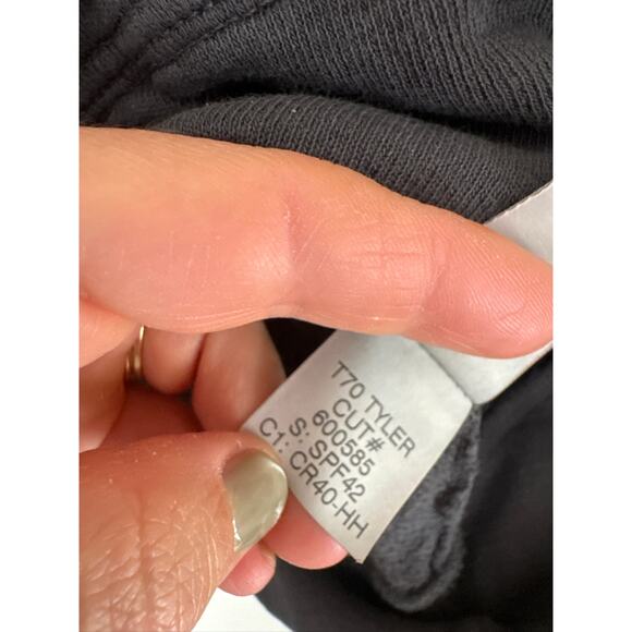 Perfect White Tee Tyler Cotton Crewneck Sweatshirt in Vintage Black-Size S - Picture 6 of 7